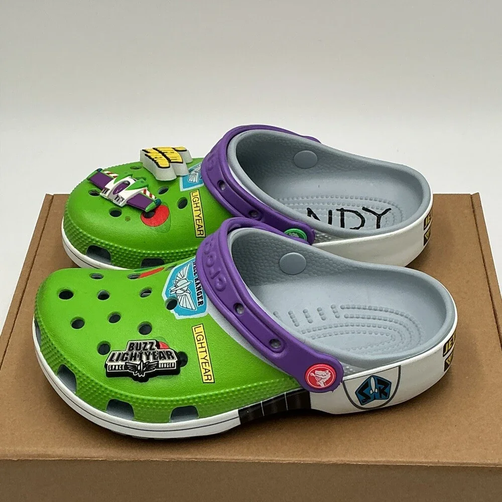 Crocs Toy Story Buzz Lightyear Classic Clogs Size Men’s 3 Green Ebay3659 - Picture 3 of 5